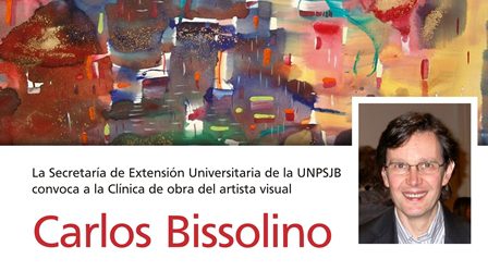 Se convoca a la Clínica de Obra del artista visual Carlos Bissolino