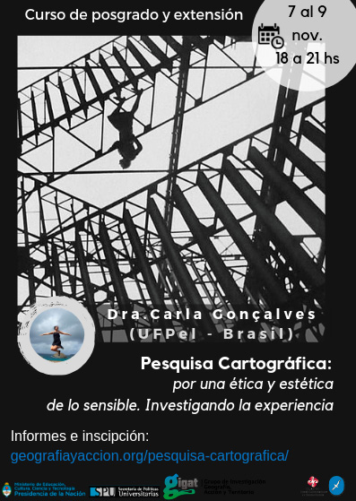Curso de Posgrado y Extensión: Pesquisa Cartográfica: por una ética y estética de lo sensible. Investigando la Experiencia
